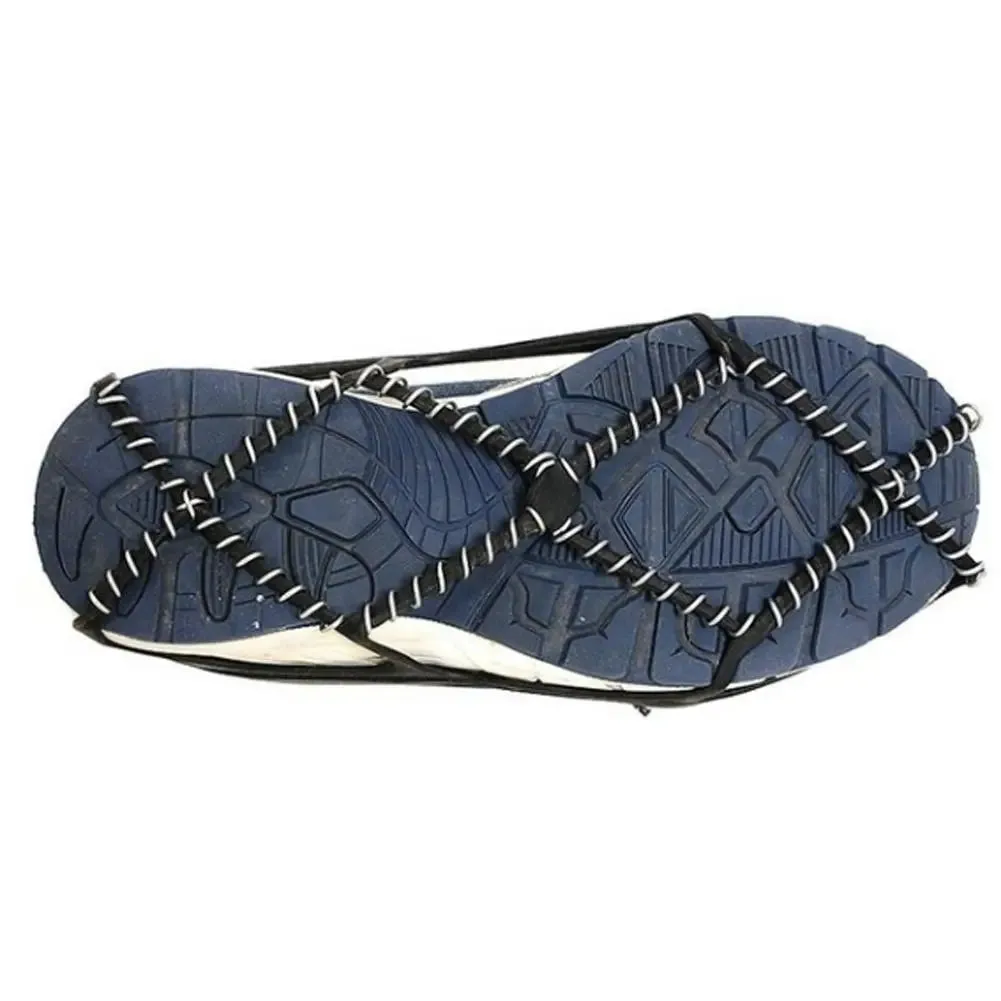 1Pair Outdoor Sports Shoe Cover Non-slip Crampons Ice Grip Walk Traction Cleats for Hiking Shoes Mountaineering Boots
