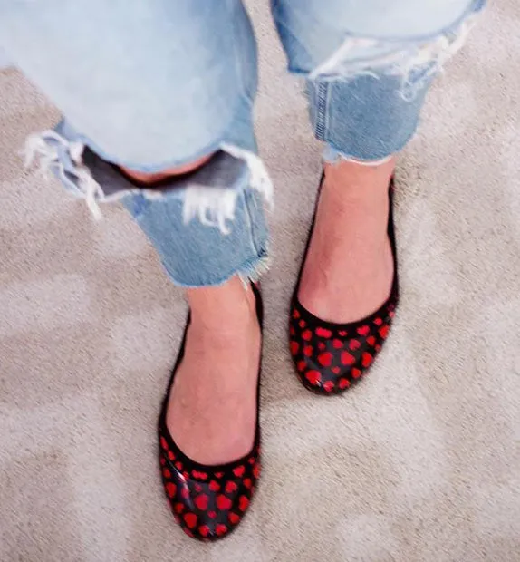 ja-vie hearts jelly flats shoes