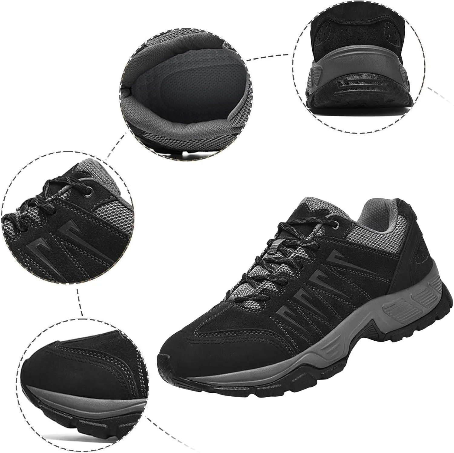 Men's Arch Support Workout Shoes Lightweight Sport Gym Jogging Walking Sneaker Men's Breathable Barefoot Shoes