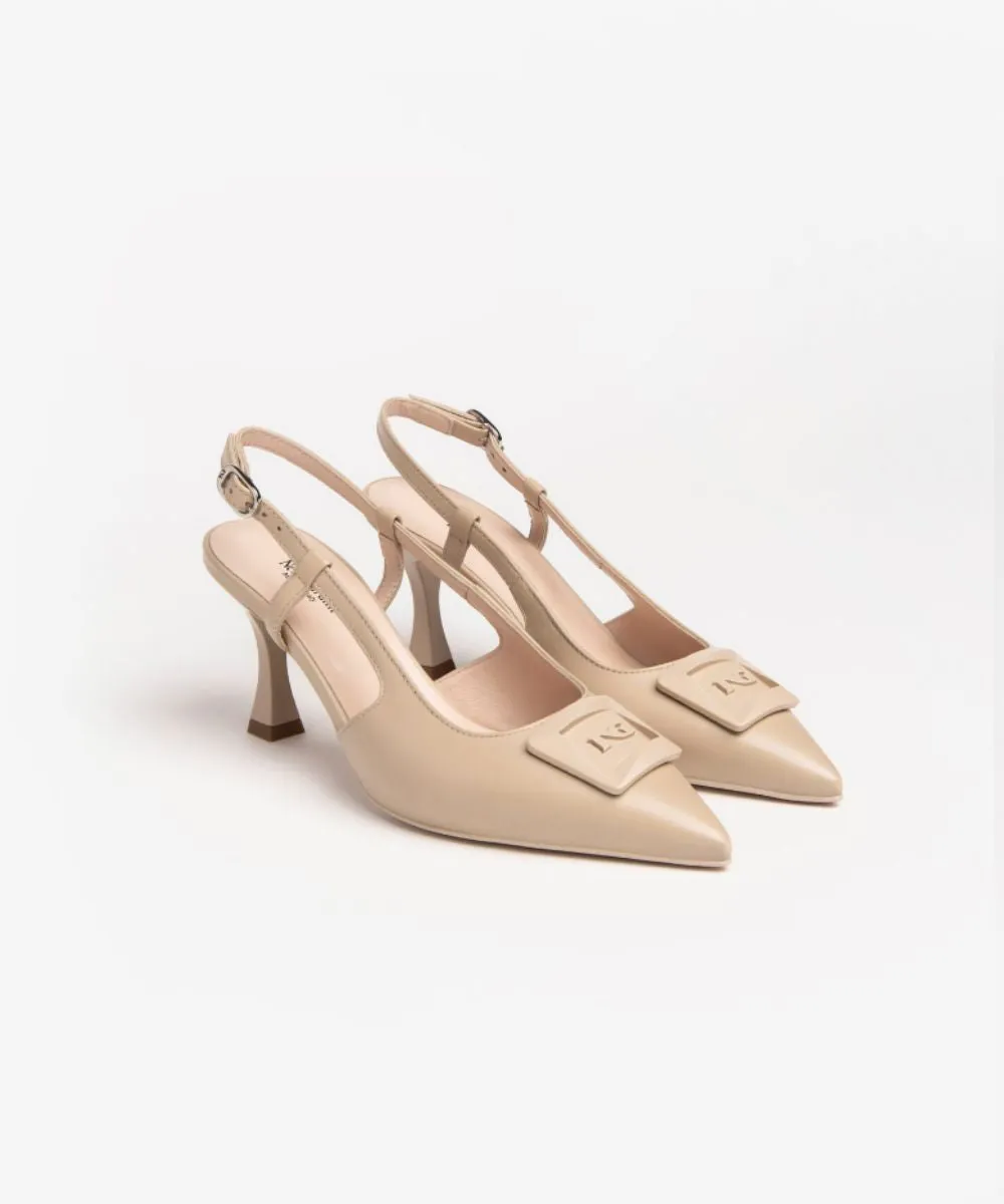 NERO GIARDINI LEATHER HEELED SANDALS