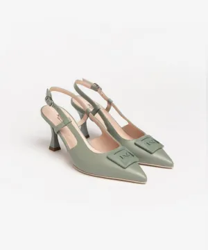 NERO GIARDINI LEATHER HEELED SANDALS