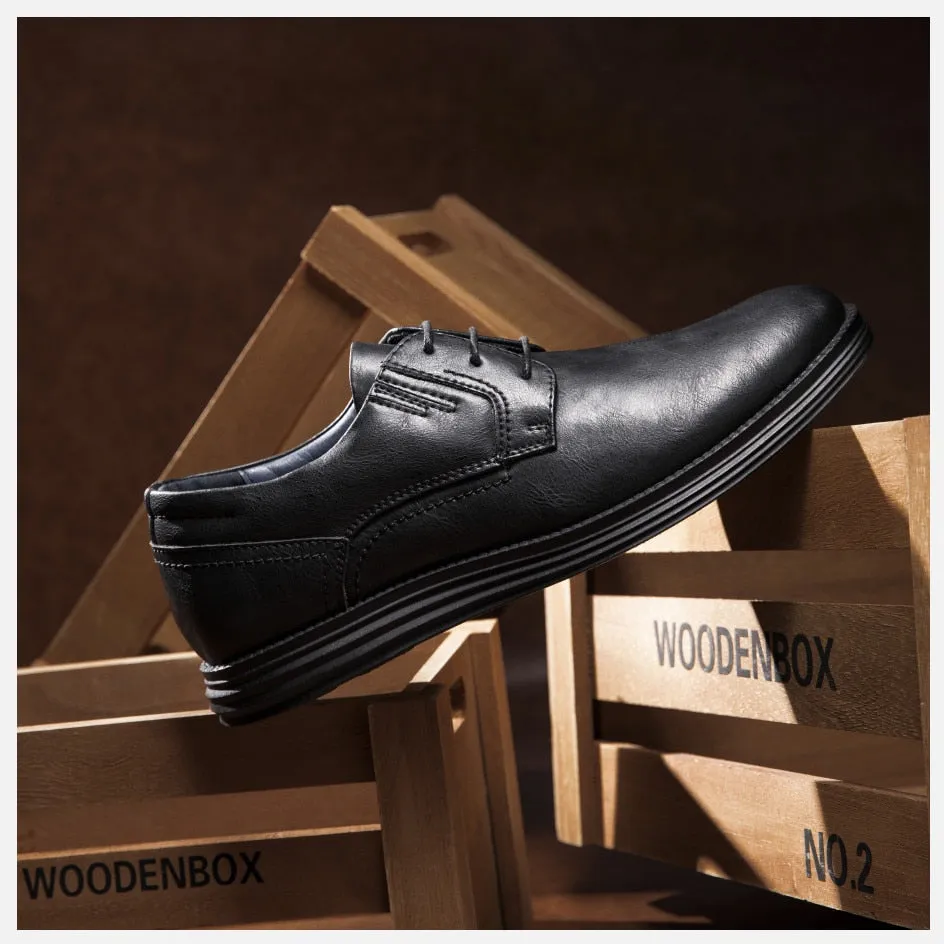 West Louis Genuine Leather Handmade Business Dress Shoes