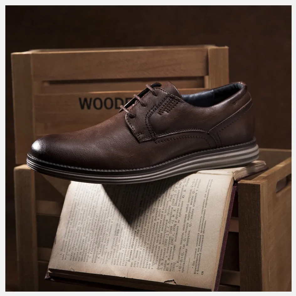 West Louis Genuine Leather Handmade Business Dress Shoes