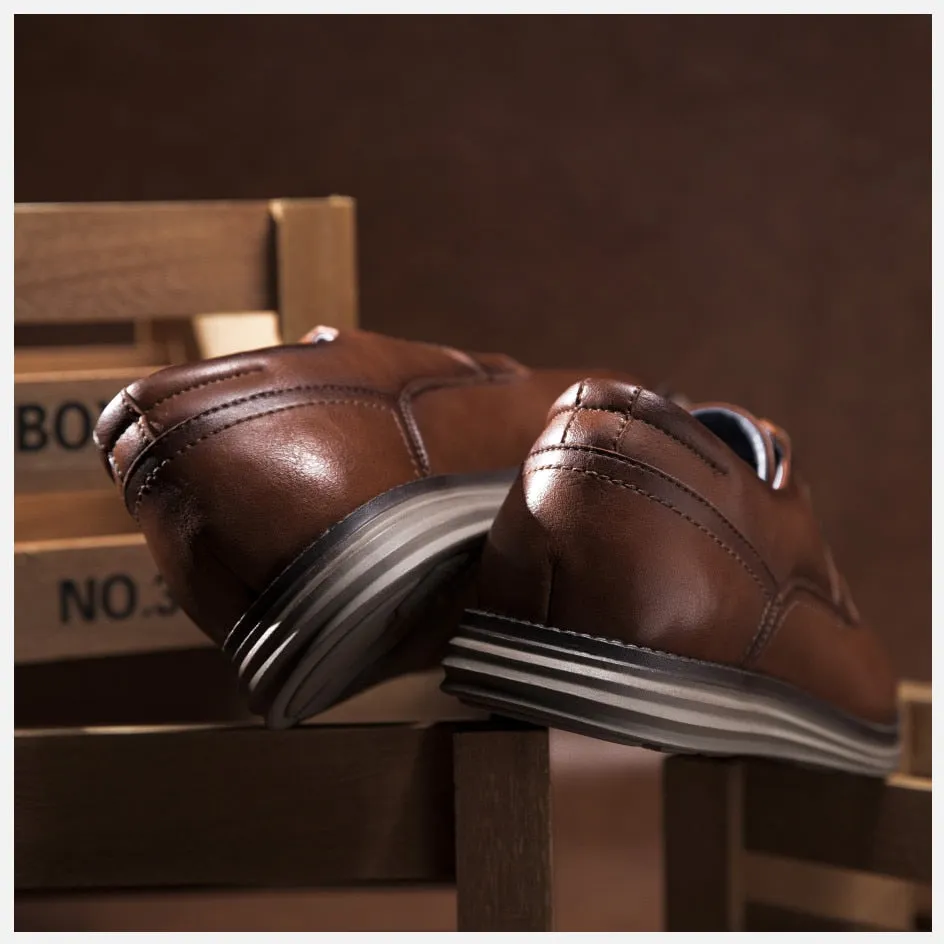 West Louis Genuine Leather Handmade Business Dress Shoes