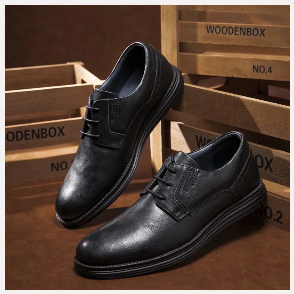West Louis Genuine Leather Handmade Business Dress Shoes