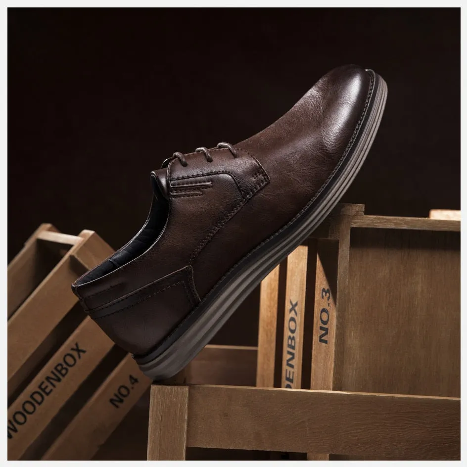 West Louis Genuine Leather Handmade Business Dress Shoes
