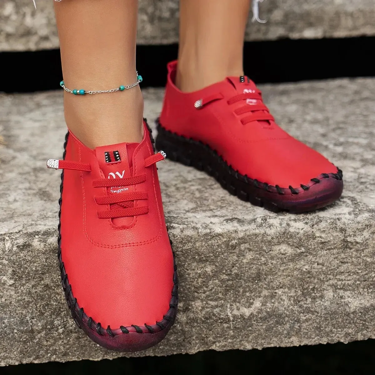 Women's Soft Leather Sneakers