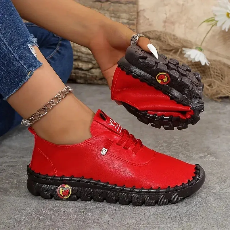 Women's Soft Leather Sneakers